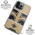 NFL New Orleans Saints Zone Block iPhone 16 Pro Clear Case